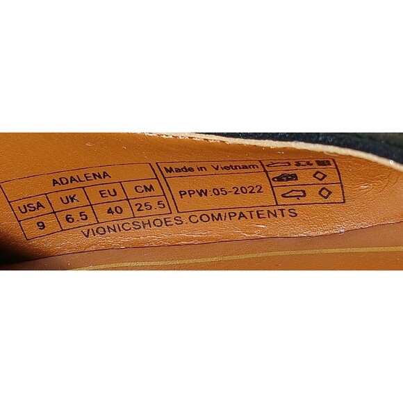 Vionic Womens Zinnia Sling Back Adalena Pump Size 9 Black 3in Heel - Picture 14 of 15